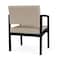 Lesro Lenox Steel Guest Chair, Stone (Beige) Seat, Stone Back, 24.5 W 24.5 L 32 H, Linette Vinyl Seat LS1201 - alternate 2